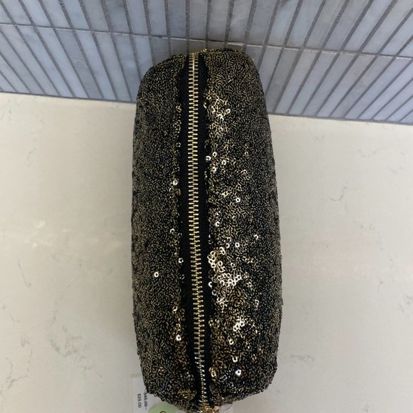 Deux Lux Gold‎ Sequin Pouch, NWT - Picture 4 of 8